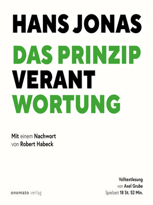 cover image of Das Prinzip Verantwortung